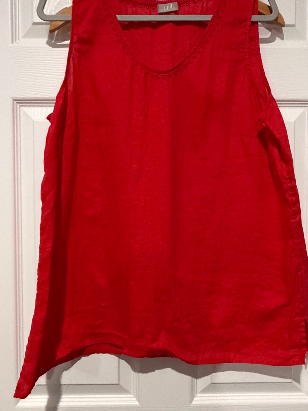 J. Jill Red Women’s ' Sleeveless Top